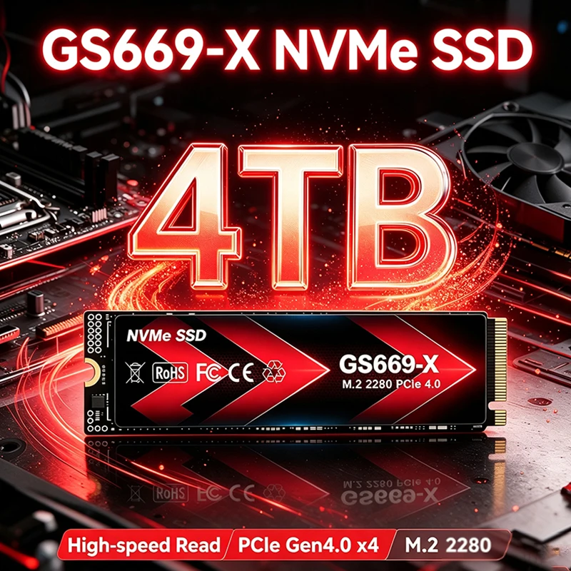 M.2 Nvme 4Tb Pcie 4.0 Ssd - Nieuwe, originele GS669-X NVMe SSD M.2