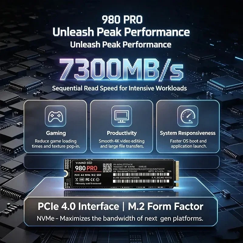 980 PRO NVMe M.2 2280 SSD, PCI - M.2 Nvme 4Tb Pcie 4.0 Ssd recensie en prijs