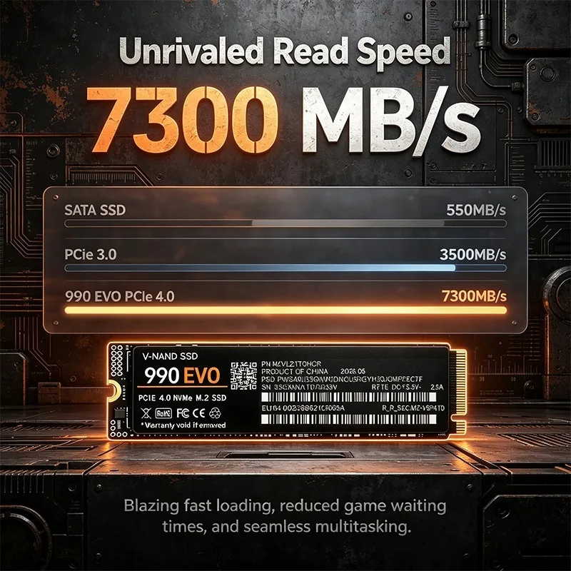 Gaming M.2 NVMe SSD 990 EVO PC - M.2 Nvme 4Tb Pcie 4.0 Ssd recensie en prijs